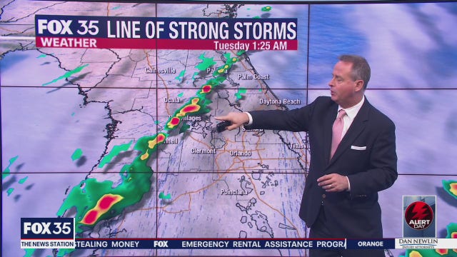 Cooler temperatures follow overnight storms in Central Florida