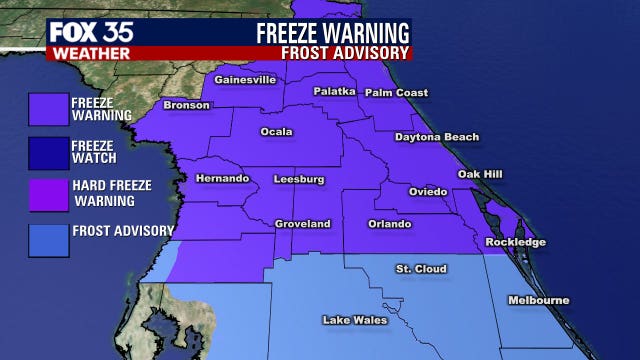 Coldest air since early January on the way for Central Florida