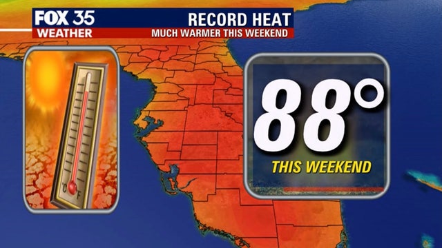 Record-breaking heat possible for Central Florida this weekend