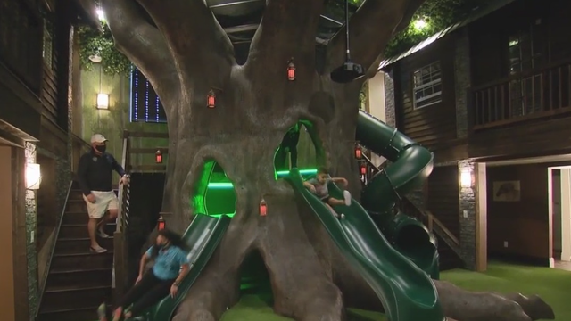 Cool, treehouse-themed vacation rental in Reunion Resort sleeps up to 34