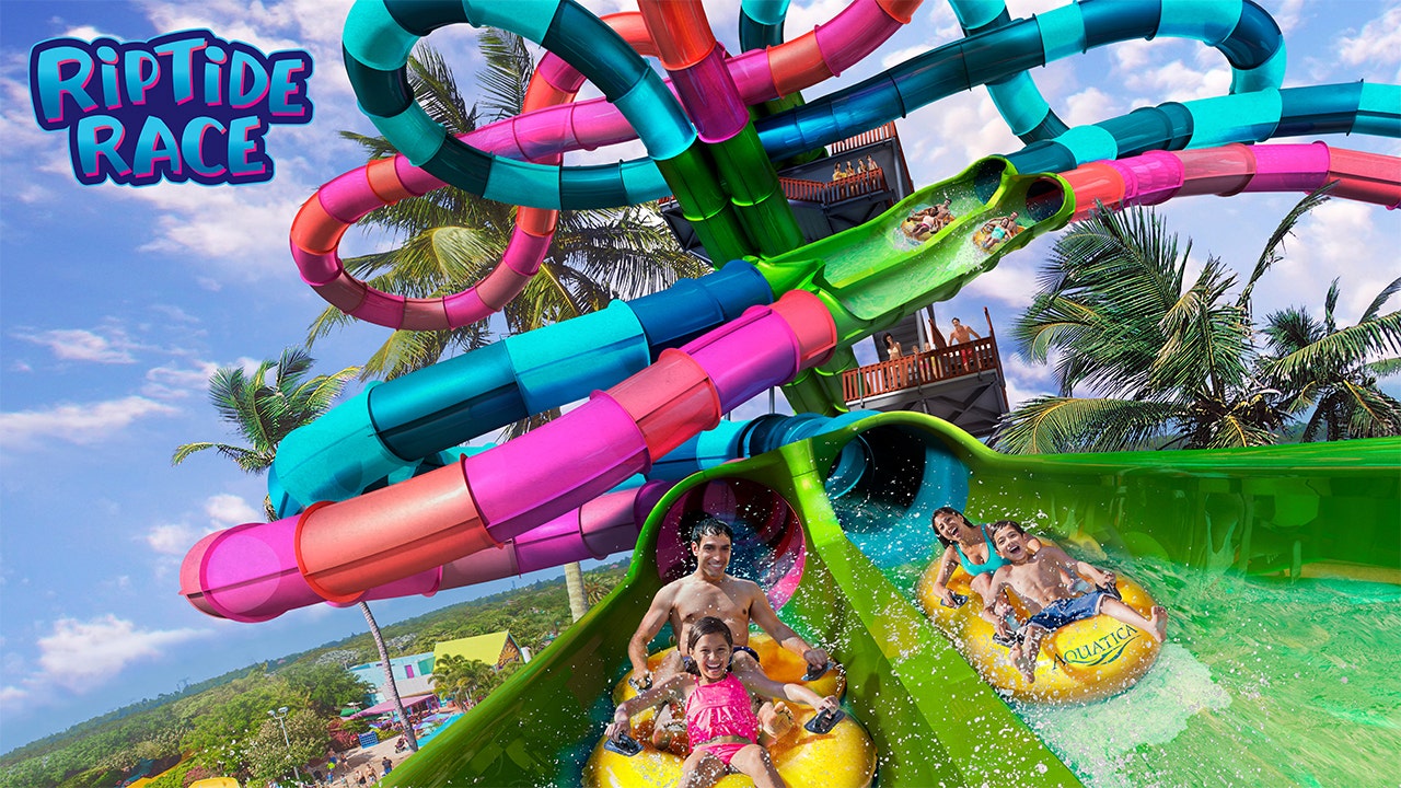 Florida's firstever dueling racer waterslide to open at Aquatica Orlando