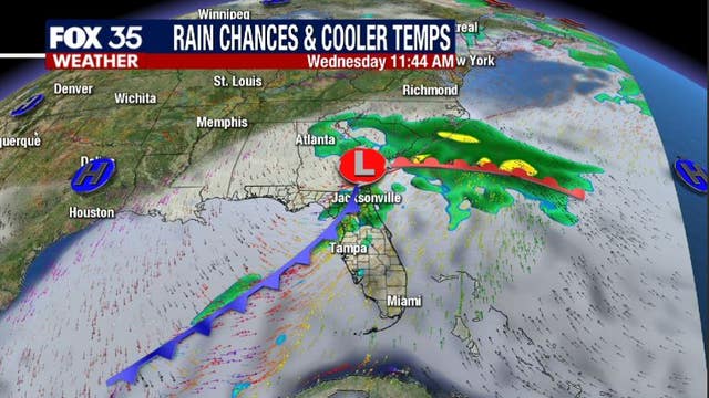 After record highs this weekend, Florida will cool down and get wet