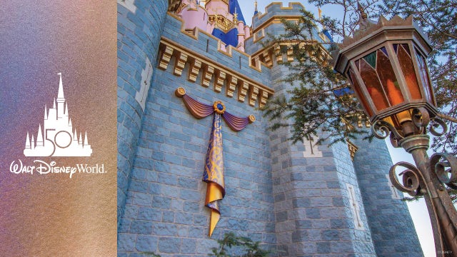 Cinderella's Castle receives first piece of 50th anniversary decor at Disney World