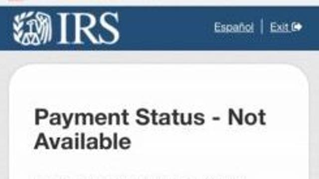 Taxpayers finding IRS stimulus payment information unavailable