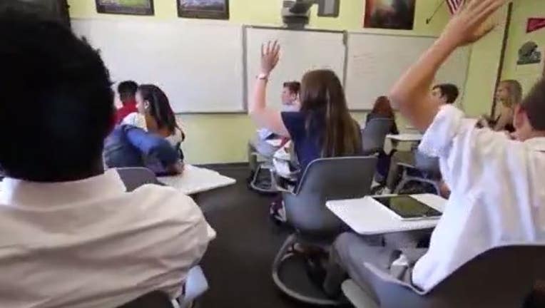 classroom with students