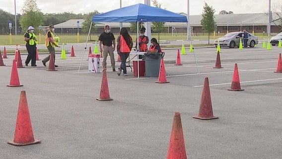 Orlando FEMA vaccine site reopens Monday after severe weather