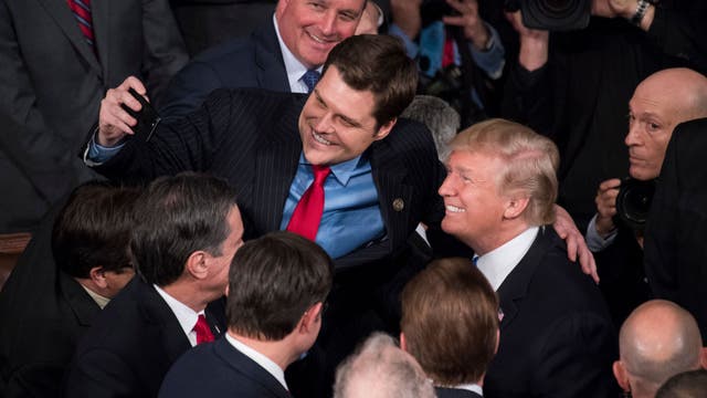 Former President Trump responds to report that Rep. Matt Gaetz asked for pardon