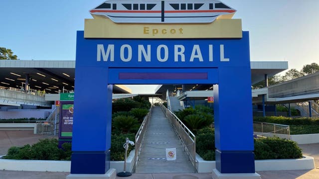 50th anniversary changes: EPCOT Monorail archway gets repainted