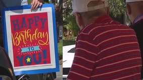 102-year-old WWII veteran honored with birthday parade