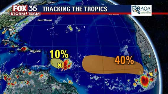 Hurricane forecasters track 2 disturbances in the Atlantic