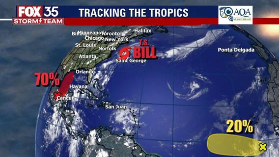 NHC: Tropical Storm Bill forms off North Carolina coast