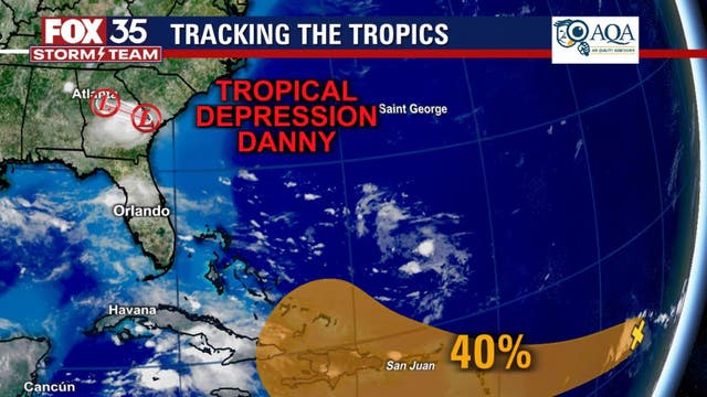 NHC: Danny weakens to depression after making landfall in South Carolina