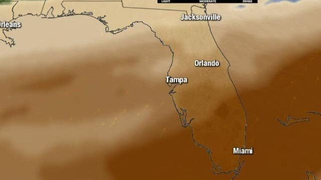 What the sky will look like as a massive Saharan dust cloud moves over Florida