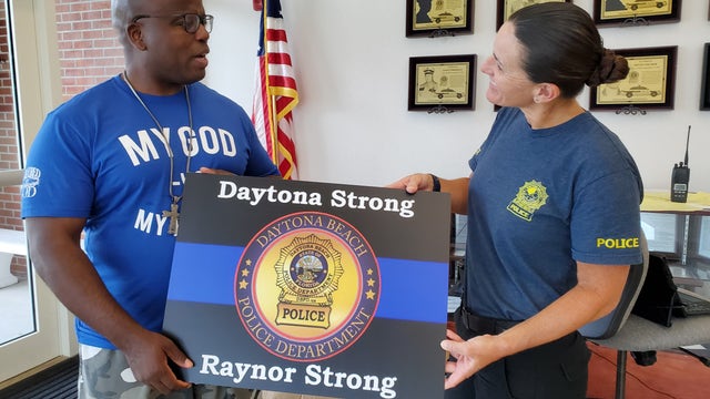 Daytona Beach police offer more yard signs to benefit injured officer shot in head
