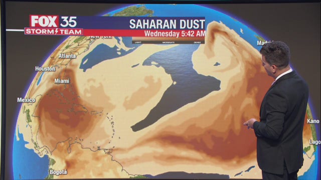 Saharan dust keeping tropics quiet as it heads toward Florida