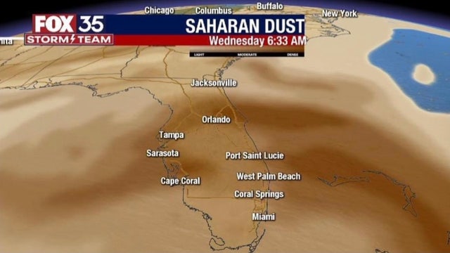 It's here! Saharan dust arrives in Central Florida
