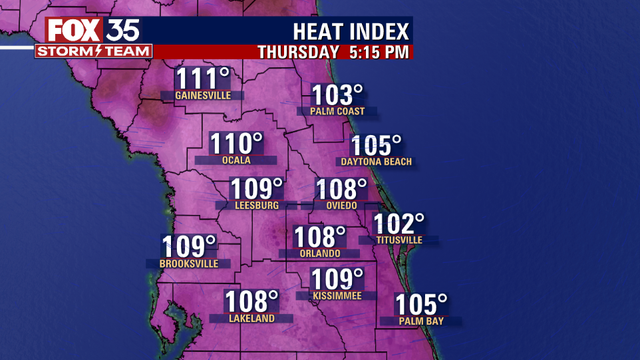 Scorching hot! Heat index soars into triple digits this week