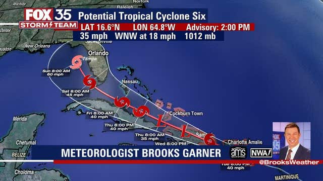 Tropical system likely to impact Florida Saturday, Sunday