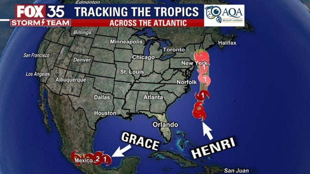 NHC: Grace to make landfall Saturday; Henri close to hurricane strength
