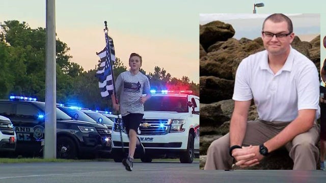 Zechariah Cartledge honors fallen officer Jason Raynor with tribute run