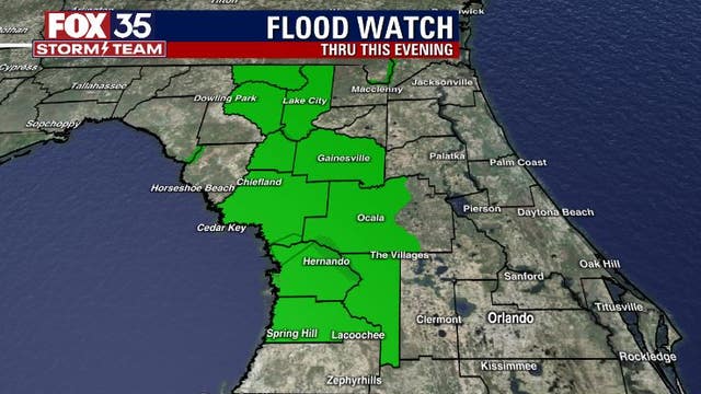 Rainy skies continue; Flood Watch remains in effect