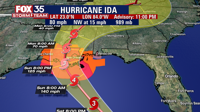 Hurricane Ida aims to hit Louisiana on Hurricane Katrina anniversary