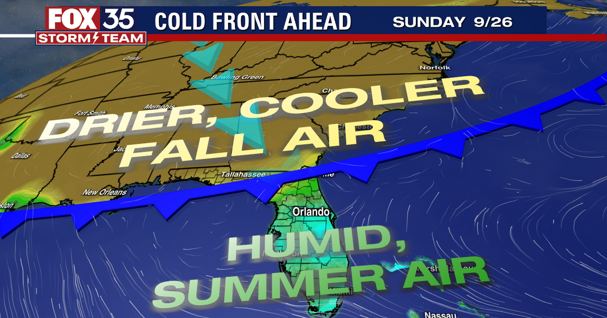 Temperatures to drop into the 50s, 60s across Central Florida | FOX 51 ...