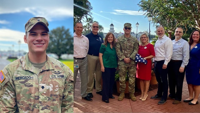 Disney World welcomes back cast member after military service overseas