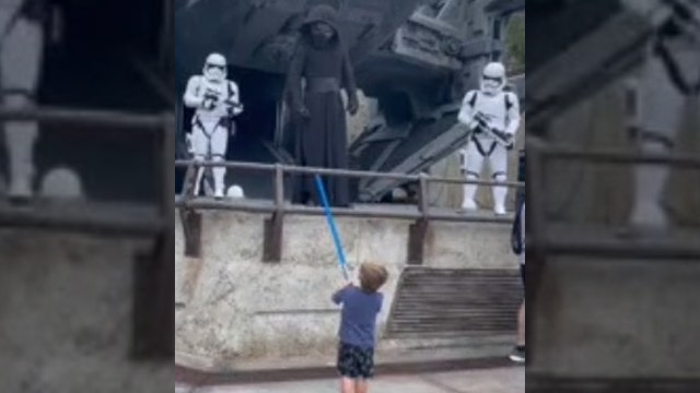 VIDEO: Boy stands up to First Order at Disney's Hollywood Studios