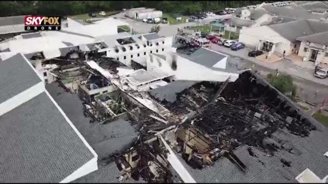 WATCH: Drone flies over Pet Alliance of Greater Orlando after fire