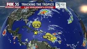 Track the Tropics: Hurricane forecasters monitor 2 tropical waves