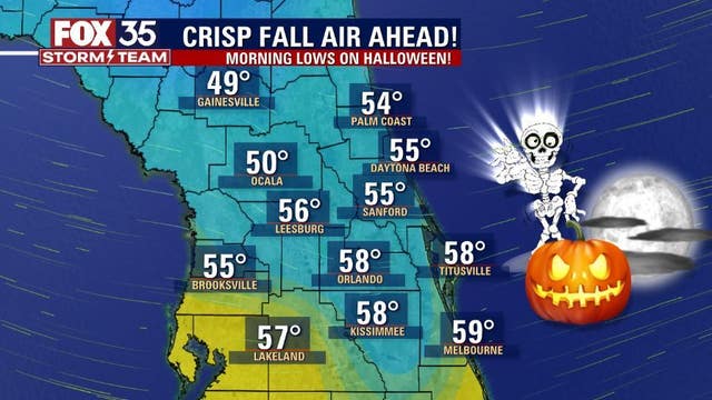 Front to bring rain to Central Florida, cooler temperatures to follow after