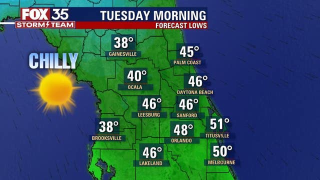 Second cold front to move into Central Florida: Timeline, low temperatures expected