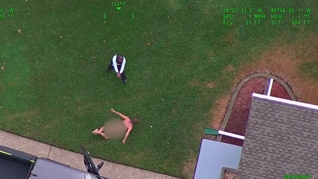 Naked Florida man steals truck, leads officers on chase, police say