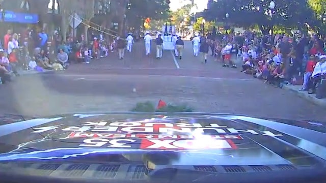 WATCH: FOX 35 Storm Team Thunder Truck rolls in the Winter Park Christmas Parade