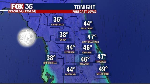 30s and 40s coming to Central Florida before Christmas warm up