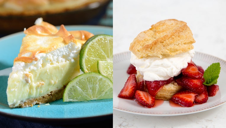 GETTY key lime pie strawberry shortcake