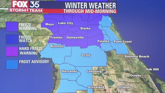 Freeze warnings, frost advisories issued as temperatures drop