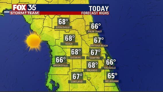 After chilly start in Central Florida, milder temperatures are ahead