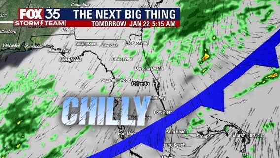 Cold front to bring weekend showers to Central Florida