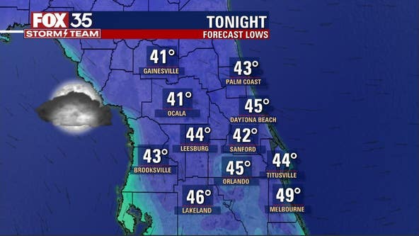 Coldest air of the season brings 20s, 30s to Central Florida before slight warm-up