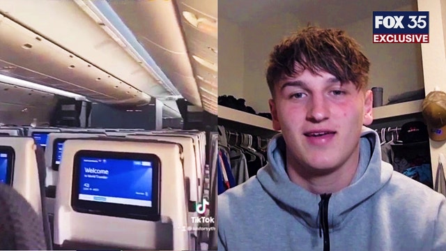 FOX 35 EXCLUSIVE: Florida college student gets transatlantic flight all to himself