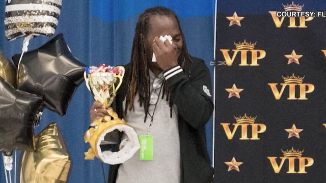 Central Florida custodian of 27 years receives 'Rock Star' award