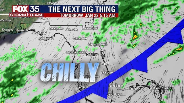 Cold front to bring weekend showers to Central Florida