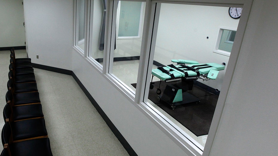 Observers will view the executions through a set of glass windows. Officials from San Quentin State Prison display the newly completed Lethal Injection Facility, on Tuesday Sept. 21, 2010 in San Quentin, Calif.