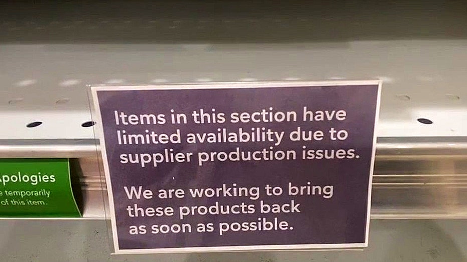 publix-empty shelves supply chain