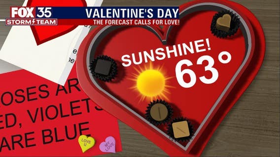 Cool, breezy Valentine's Day before big warm up in Central Florida