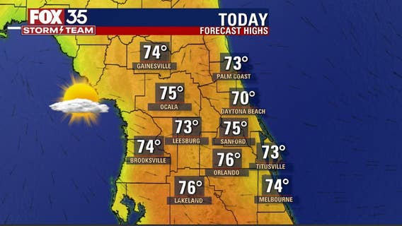 Beautiful, warm day ahead before next cold front arrives in Central Florida
