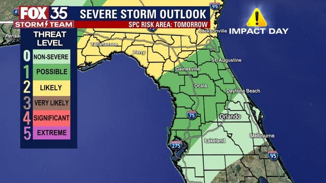 Strong storms possible across parts of Florida this week