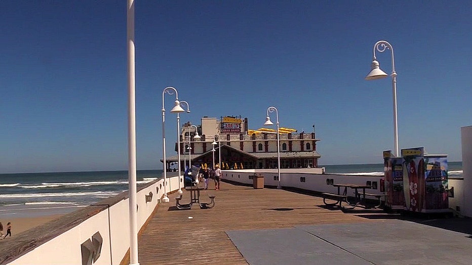 Daytona Beach Pier damaged